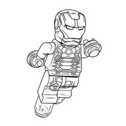 Coloriage Iron Man (Super-héros et Super-vilains) #177302 à imprimer et colorier