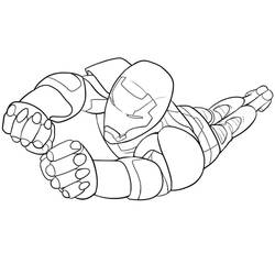 Coloriage Iron Man (Super-héros et Super-vilains) #177303 à imprimer et colorier
