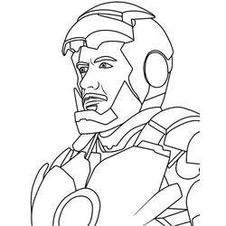 Coloriage Iron Man (Super-héros et Super-vilains) #177306 à imprimer et colorier