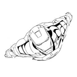 Coloriage Iron Man (Super-héros et Super-vilains) #177307 à imprimer et colorier