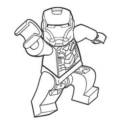 Coloriage Iron Man (Super-héros et Super-vilains) #177309 à imprimer et colorier