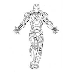 Coloriage Iron Man (Super-héros et Super-vilains) #177310 à imprimer et colorier