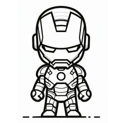 Coloriage Iron Man (Super-héros et Super-vilains) #220031 à imprimer et colorier