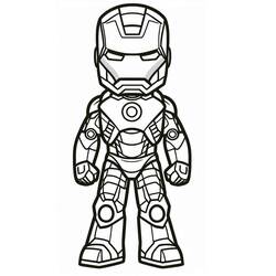 Coloriage Iron Man (Super-héros et Super-vilains) #220032 à imprimer et colorier