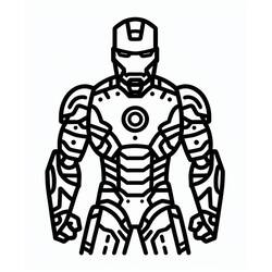 Coloriage Iron Man (Super-héros et Super-vilains) #220034 à imprimer et colorier
