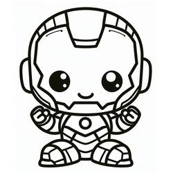 Coloriage Iron Man (Super-héros et Super-vilains) #220038 à imprimer et colorier