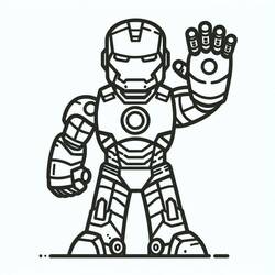 Coloriage Iron Man (Super-héros et Super-vilains) #220041 à imprimer et colorier