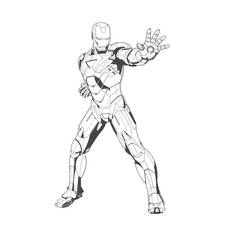Dessin à colorier: Iron Man (Super-héros et Super-vilains) #80522 - Coloriages à Imprimer Gratuits