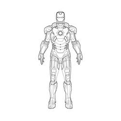 Dessin à colorier: Iron Man (Super-héros et Super-vilains) #80529 - Coloriages à Imprimer Gratuits