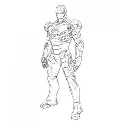 Dessin à colorier: Iron Man (Super-héros et Super-vilains) #80530 - Coloriages à Imprimer Gratuits