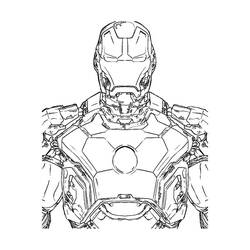Dessin à colorier: Iron Man (Super-héros et Super-vilains) #80536 - Coloriages à Imprimer Gratuits