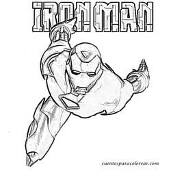Dessin à colorier: Iron Man (Super-héros et Super-vilains) #80543 - Coloriages à Imprimer Gratuits
