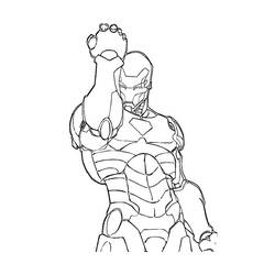 Dessin à colorier: Iron Man (Super-héros et Super-vilains) #80545 - Coloriages à Imprimer Gratuits
