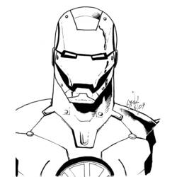 Dessin à colorier: Iron Man (Super-héros et Super-vilains) #80551 - Coloriages à Imprimer Gratuits
