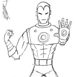 Dessin à colorier: Iron Man (Super-héros et Super-vilains) #80589 - Coloriages à Imprimer Gratuits
