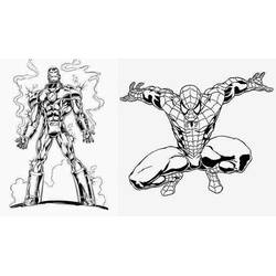 Dessin à colorier: Iron Man (Super-héros et Super-vilains) #80598 - Coloriages à Imprimer Gratuits