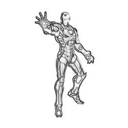 Dessin à colorier: Iron Man (Super-héros et Super-vilains) #80617 - Coloriages à Imprimer Gratuits