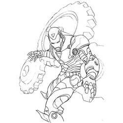 Dessin à colorier: Iron Man (Super-héros et Super-vilains) #80652 - Coloriages à Imprimer Gratuits
