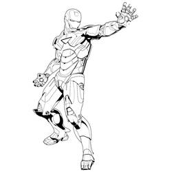 Dessin à colorier: Iron Man (Super-héros et Super-vilains) #80663 - Coloriages à Imprimer Gratuits