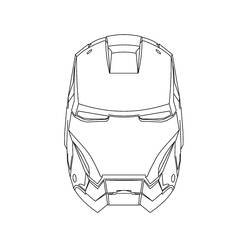 Dessin à colorier: Iron Man (Super-héros et Super-vilains) #80720 - Coloriages à Imprimer Gratuits