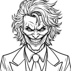 Dessin à colorier: Joker (Super-héros et Super-vilains) #202122 - Coloriages à Imprimer Gratuits