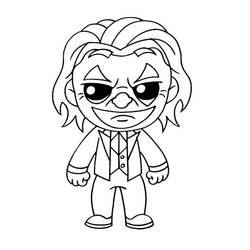 Dessin à colorier: Joker (Super-héros et Super-vilains) #202127 - Coloriages à Imprimer Gratuits