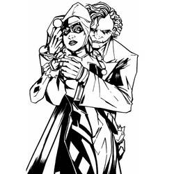Dessin à colorier: Joker (Super-héros et Super-vilains) #202133 - Coloriages à Imprimer Gratuits