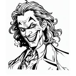 Dessin à colorier: Joker (Super-héros et Super-vilains) #202135 - Coloriages à Imprimer Gratuits