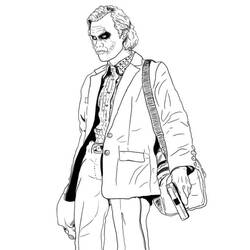 Dessin à colorier: Joker (Super-héros et Super-vilains) #202137 - Coloriages à Imprimer Gratuits