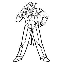 Dessin à colorier: Joker (Super-héros et Super-vilains) #202138 - Coloriages à Imprimer Gratuits