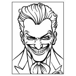 Dessin à colorier: Joker (Super-héros et Super-vilains) #202139 - Coloriages à Imprimer Gratuits