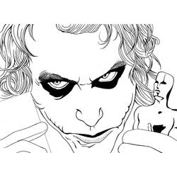 Dessin à colorier: Joker (Super-héros et Super-vilains) #202149 - Coloriages à Imprimer Gratuits