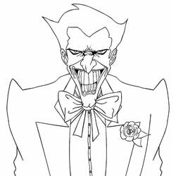 Dessin à colorier: Joker (Super-héros et Super-vilains) #202151 - Coloriages à Imprimer Gratuits