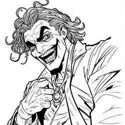 Dessin à colorier: Joker (Super-héros et Super-vilains) #202154 - Coloriages à Imprimer Gratuits