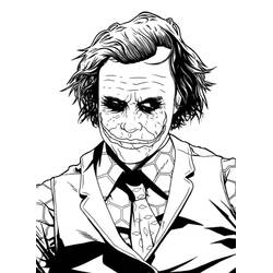 Dessin à colorier: Joker (Super-héros et Super-vilains) #202156 - Coloriages à Imprimer Gratuits