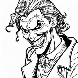 Dessin à colorier: Joker (Super-héros et Super-vilains) #202157 - Coloriages à Imprimer Gratuits