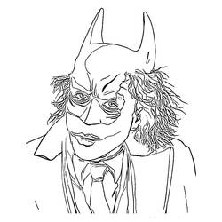 Dessin à colorier: Joker (Super-héros et Super-vilains) #202160 - Coloriages à Imprimer Gratuits