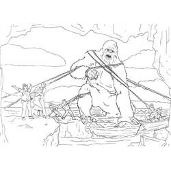Dessin à colorier: King Kong (Super-héros et Super-vilains) #203381 - Coloriages à Imprimer Gratuits