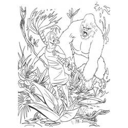 Dessin à colorier: King Kong (Super-héros et Super-vilains) #79209 - Coloriages à Imprimer Gratuits