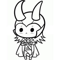 Dessin à colorier: Loki (Super-héros et Super-vilains) #172526 - Coloriages à Imprimer Gratuits