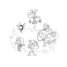 Dessin à colorier: MiniJusticiers (Super-héros et Super-vilains) #45826 - Coloriages à Imprimer Gratuits