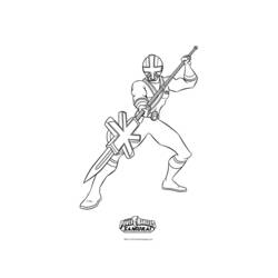 Dessin à colorier: Power Rangers (Super-héros et Super-vilains) #49954 - Coloriages à Imprimer Gratuits