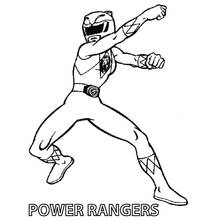Dessin à colorier: Power Rangers (Super-héros et Super-vilains) #49962 - Coloriages à Imprimer Gratuits