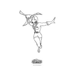 Dessin à colorier: Power Rangers (Super-héros et Super-vilains) #49965 - Coloriages à Imprimer Gratuits