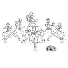 Dessin à colorier: Power Rangers (Super-héros et Super-vilains) #49968 - Coloriages à Imprimer Gratuits