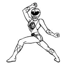 Dessin à colorier: Power Rangers (Super-héros et Super-vilains) #49976 - Coloriages à Imprimer Gratuits