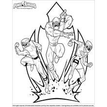 Dessin à colorier: Power Rangers (Super-héros et Super-vilains) #49995 - Coloriages à Imprimer Gratuits