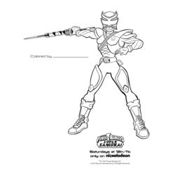 Dessin à colorier: Power Rangers (Super-héros et Super-vilains) #50002 - Coloriages à Imprimer Gratuits