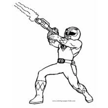 Dessin à colorier: Power Rangers (Super-héros et Super-vilains) #50005 - Coloriages à Imprimer Gratuits