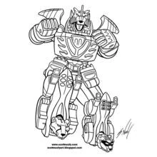 Dessin à colorier: Power Rangers (Super-héros et Super-vilains) #50022 - Coloriages à Imprimer Gratuits